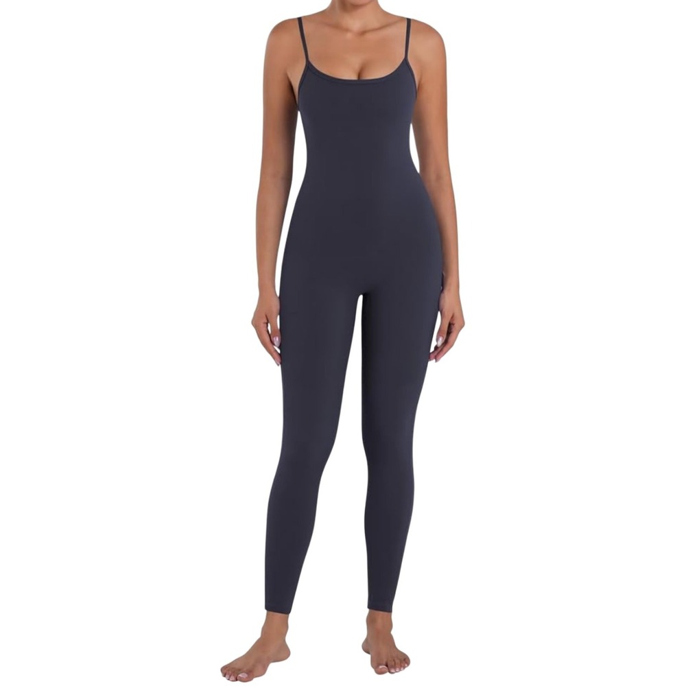 Victoria Secret Active Women L Workout Navy Seamless Workout Full Leght Bodsuit